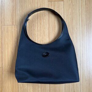 Longchamp Nylon Black Shoulder Tote Handbag